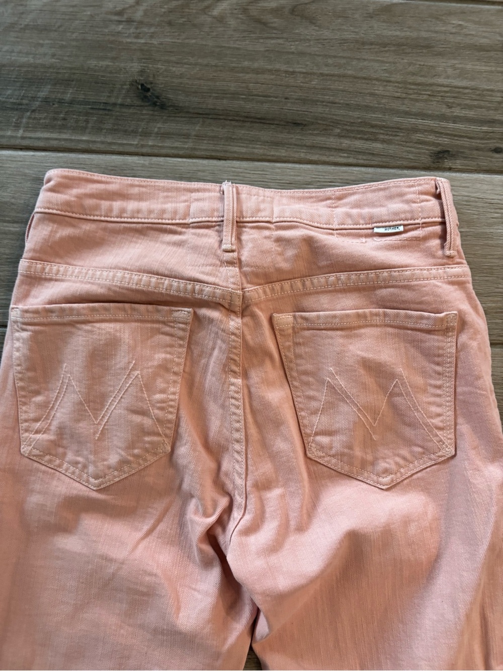 mother pink jeans
